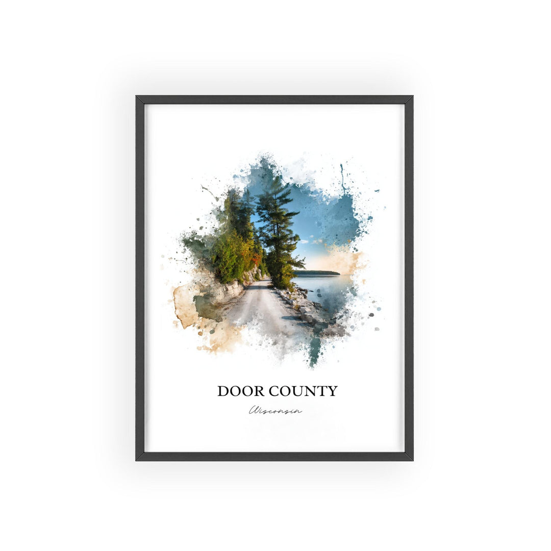 Door County, Wisconsin – Watercolor Art Print
