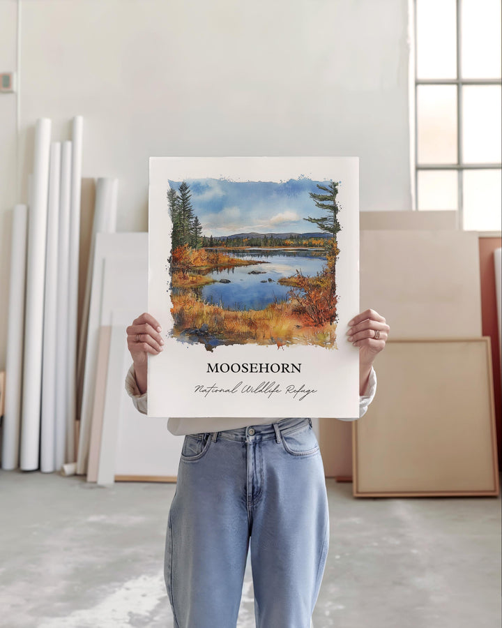 Moosehorn Refuge, Maine – Watercolor Art Print