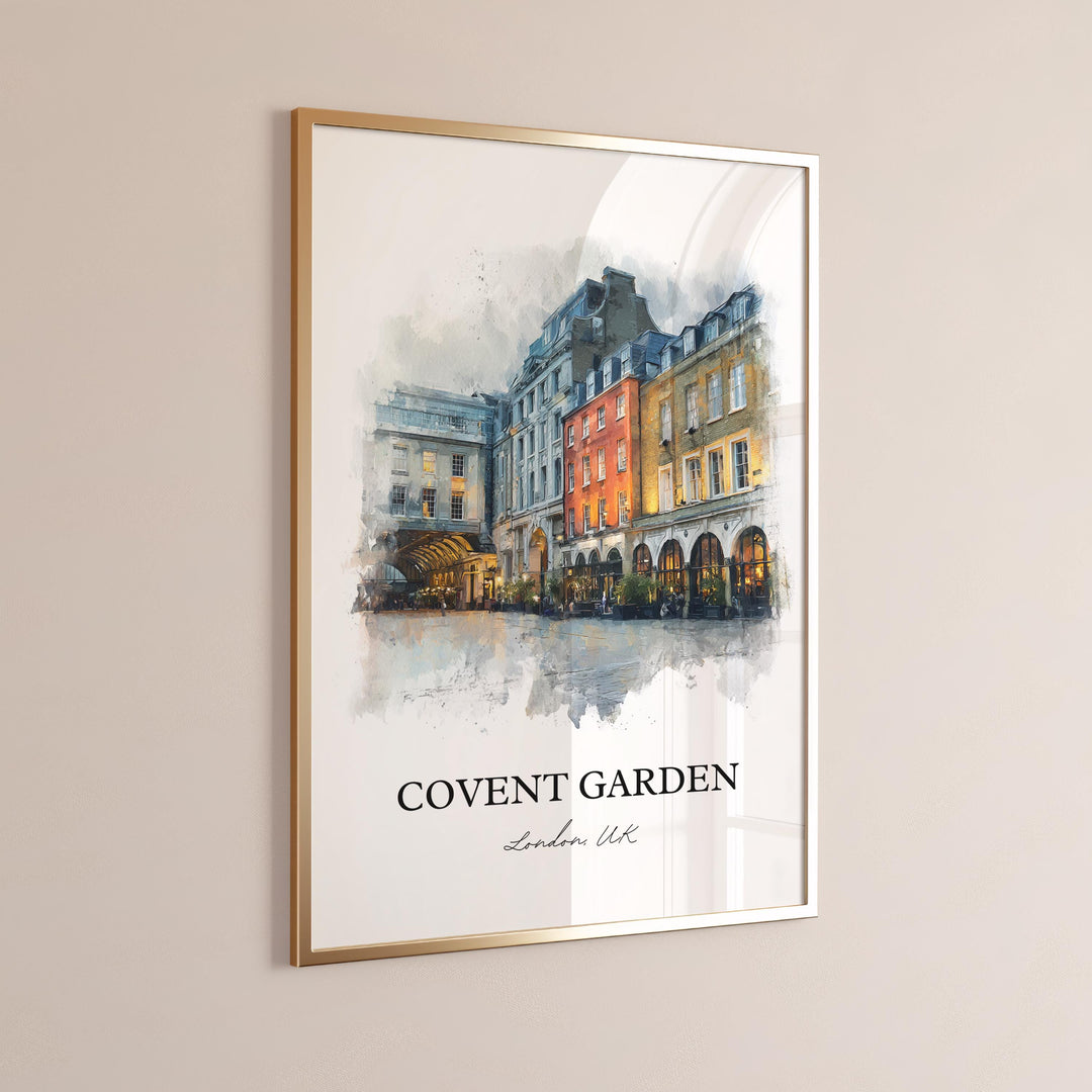 Covent Garden, England – Watercolor Art Print