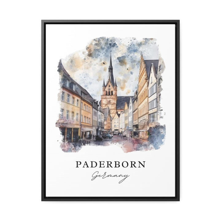 Paderborn, Germany – Watercolor Art Print