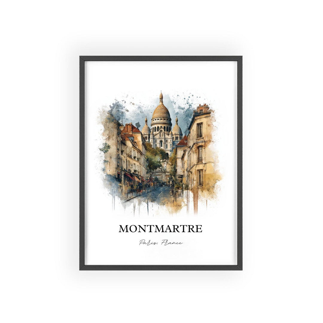 Montmartre, France – Watercolor Art Print