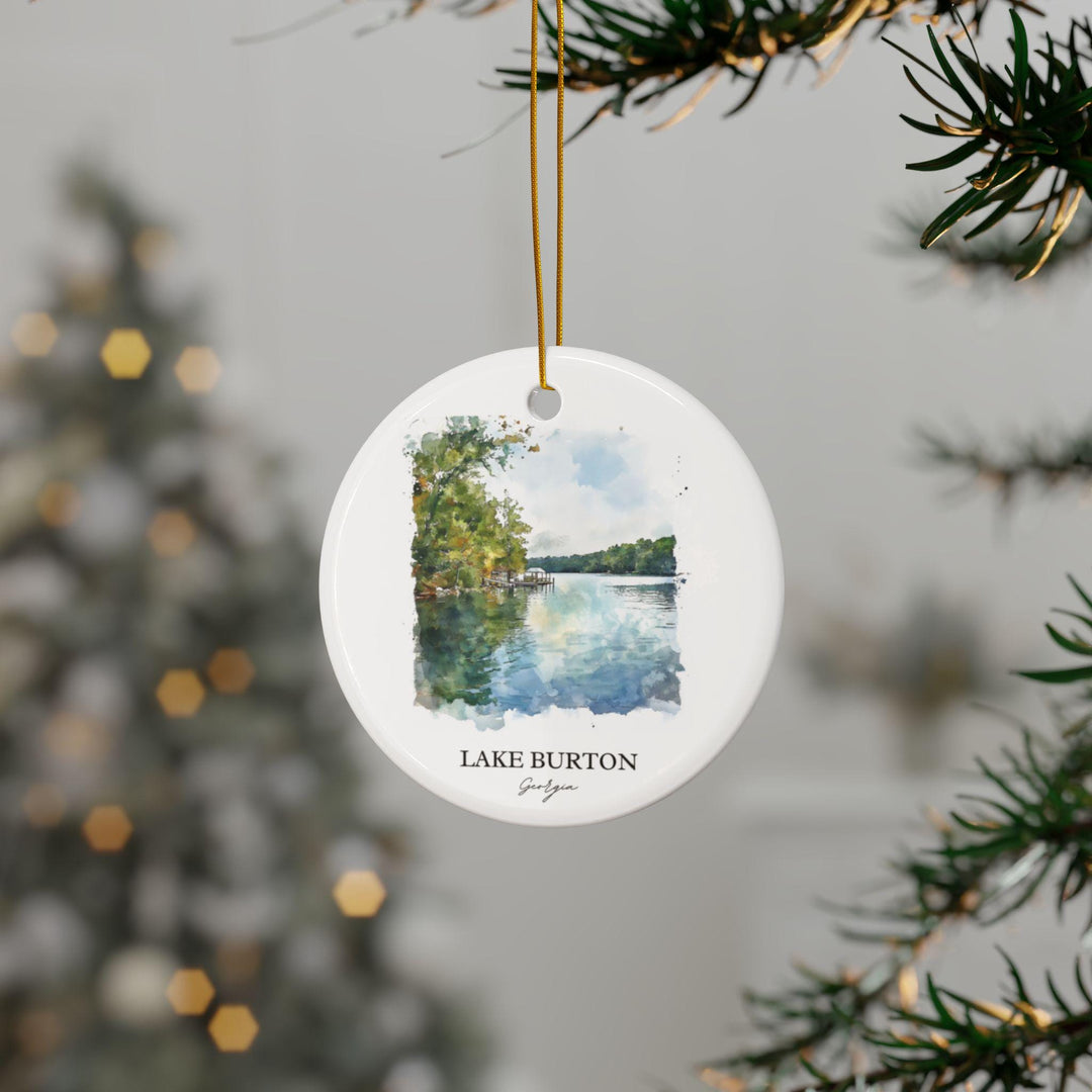 Lake Burton Georgia Ornament: Unique Lake Burton Souvenir, Lake Burton Xmas Decor, and Authentic Lake Burton GA Gift