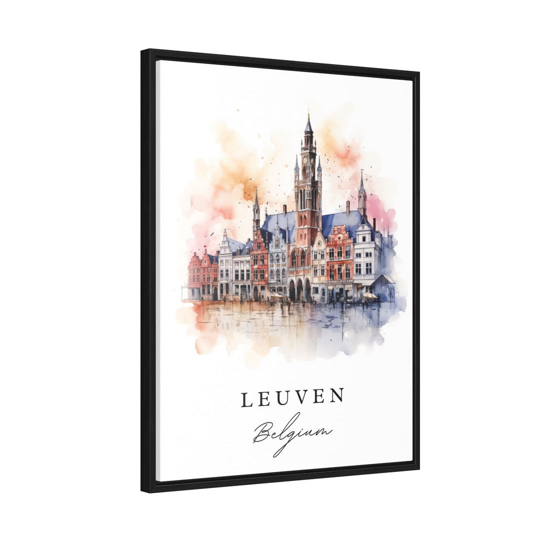 Leuven Belgium wall art - Belgium, Leuven poster print, Leuven Belgium Wedding gift, Birthday present, Custom Text, Perfect Gift