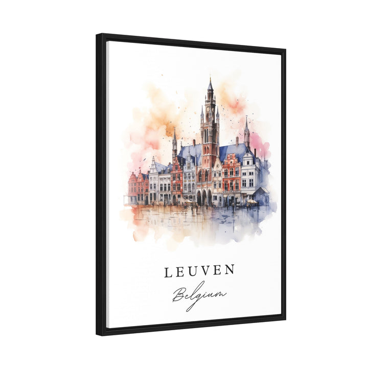 Leuven Belgium wall art - Belgium, Leuven poster print, Leuven Belgium Wedding gift, Birthday present, Custom Text, Perfect Gift