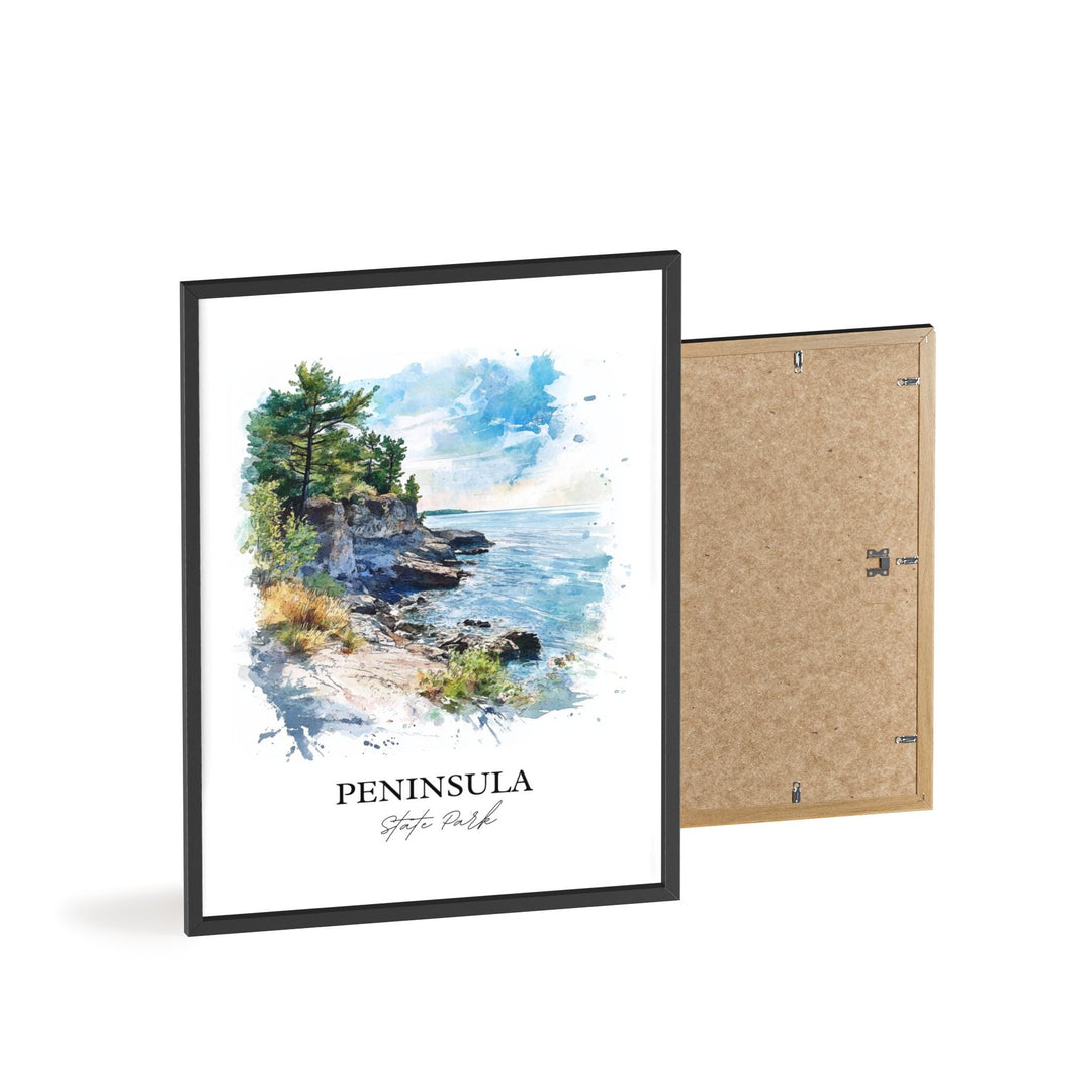 Peninsula State Park Art, Door County Print, Wisconsin Artwork, Peninsula State Park Gift, Travel Print, Travel Poster, Housewarming Gift