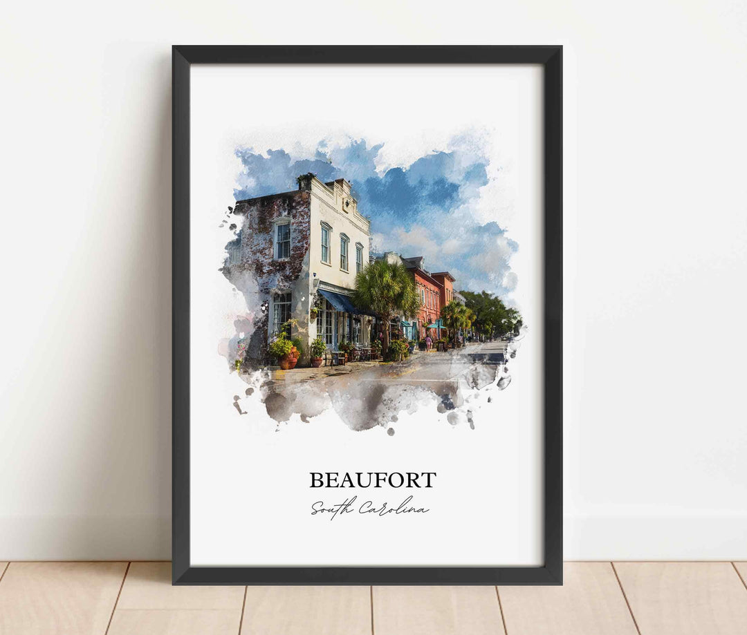 Beaufort, South Carolina – Watercolor Art Print