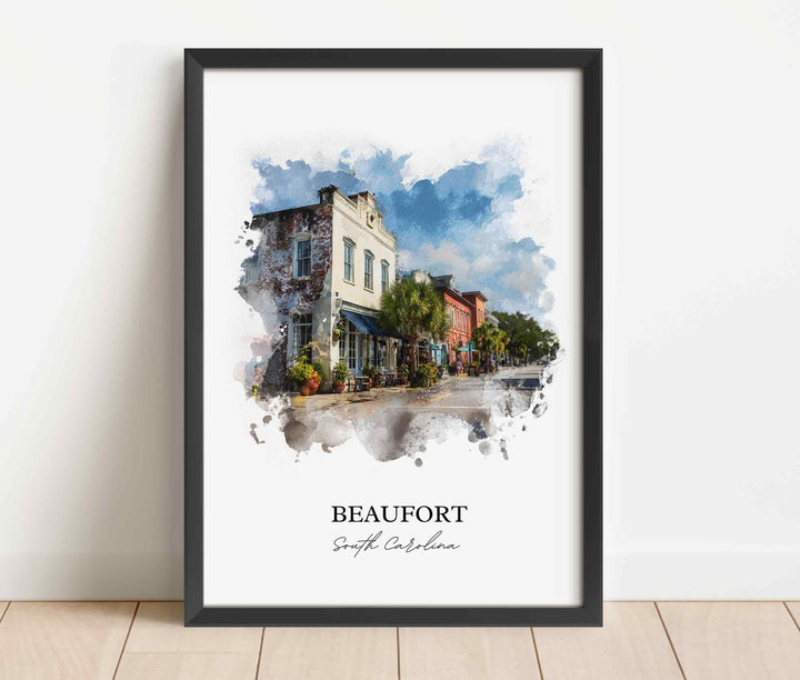 Beaufort, South Carolina – Watercolor Art Print