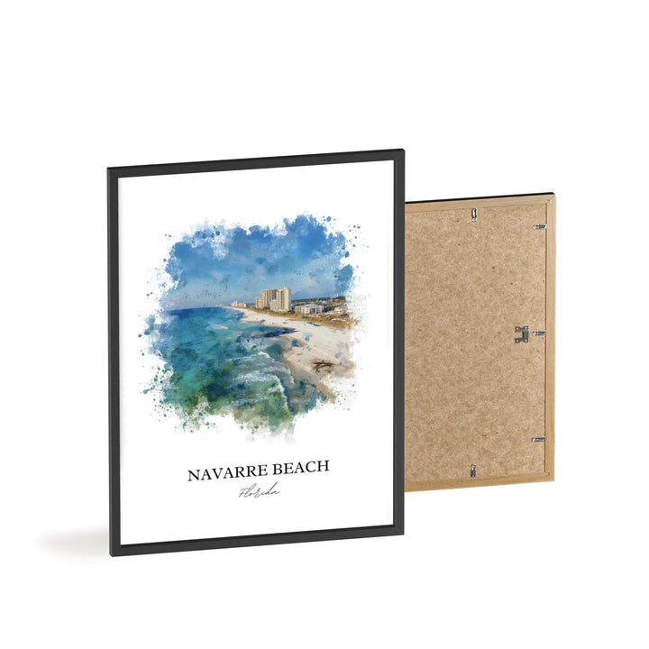 Navarre Beach, Florida – Watercolor Art Print