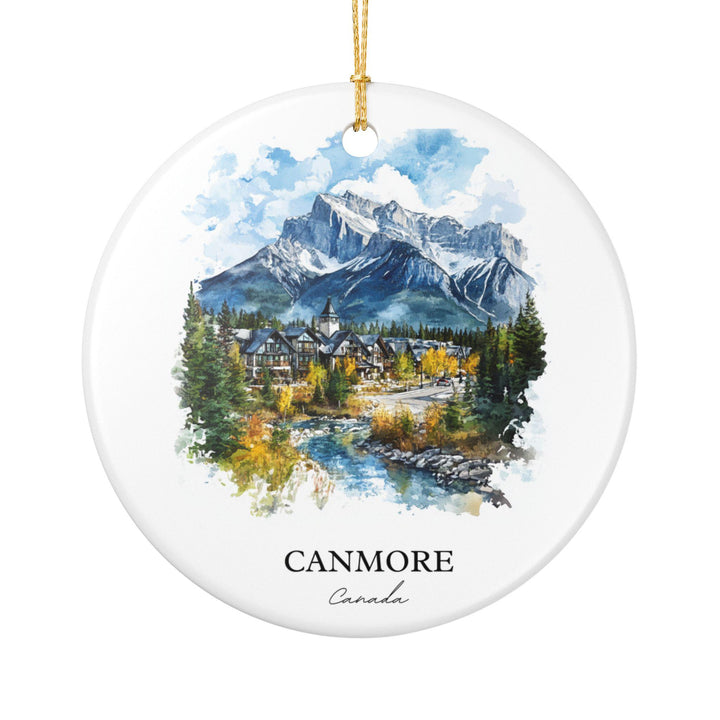 Canmore, Canada Ornament: Unique Canmore Souvenir, Canmore Xmas Decor, and Authentic Canmore Canada Gift