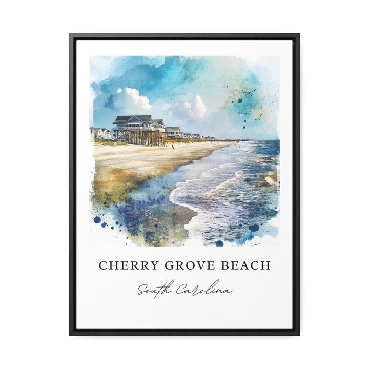 Cherry Grove Beach SC Art, Cherry Grove Print, Cherry Grove Watercolor, Horry County SC Gift,