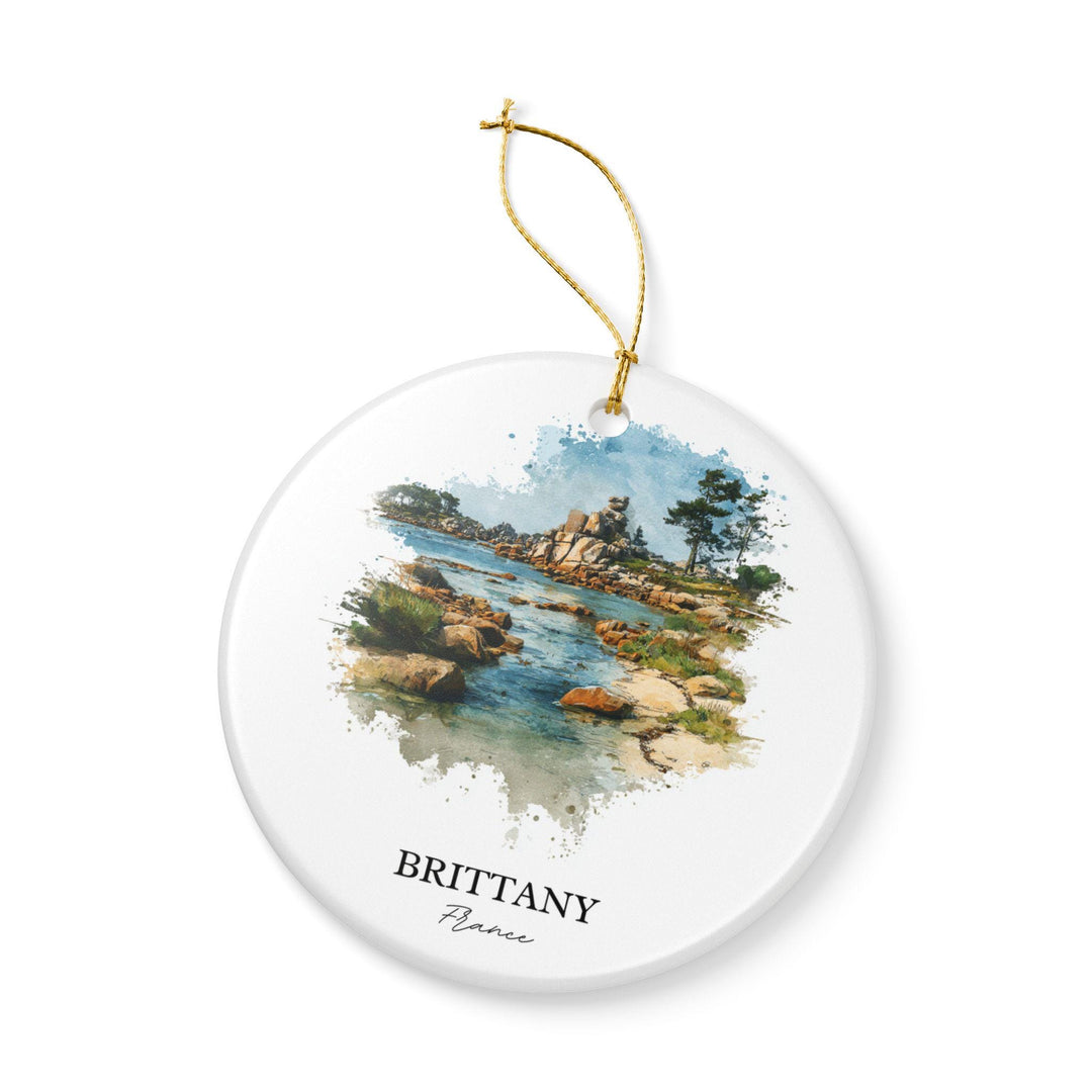 Brittany France Ornament: Unique Brittany France Souvenir, France Xmas Decor, and Authentic Brittany Region Gift