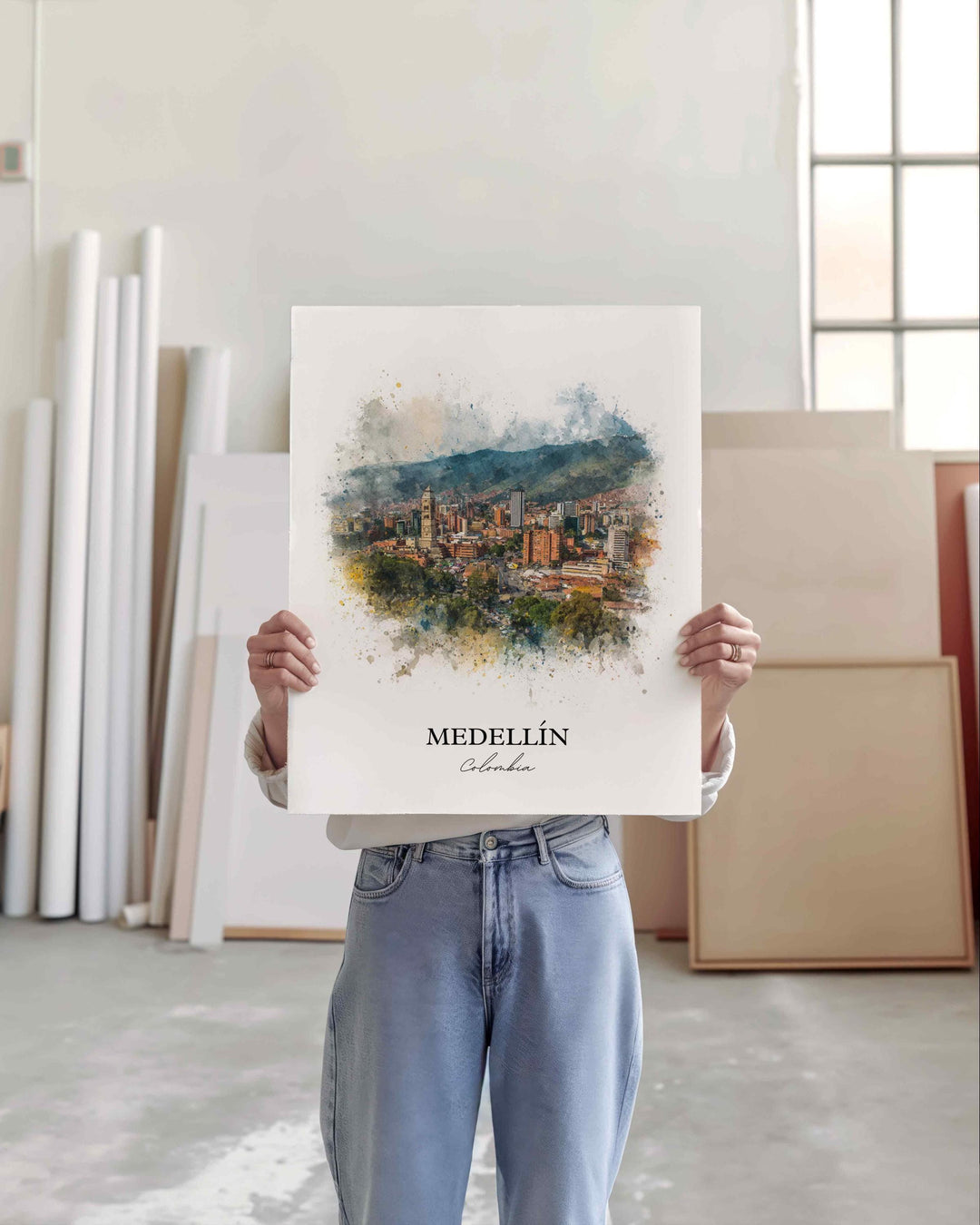 Medellin, Colombia – Watercolor Art Print