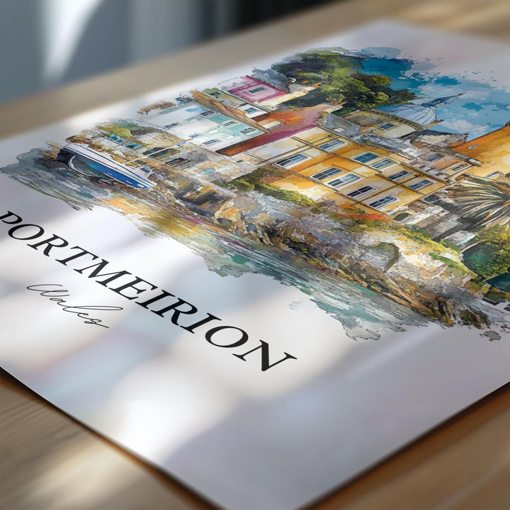 Portmeirion, North Wales – Watercolor Art Print