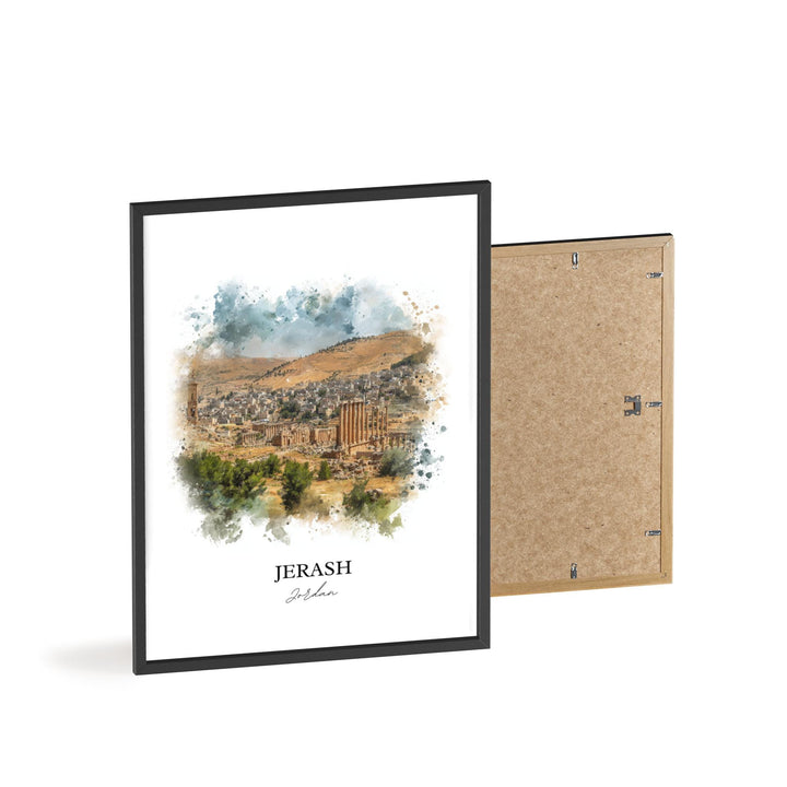 Jerash, Jordan – Watercolor Art Print