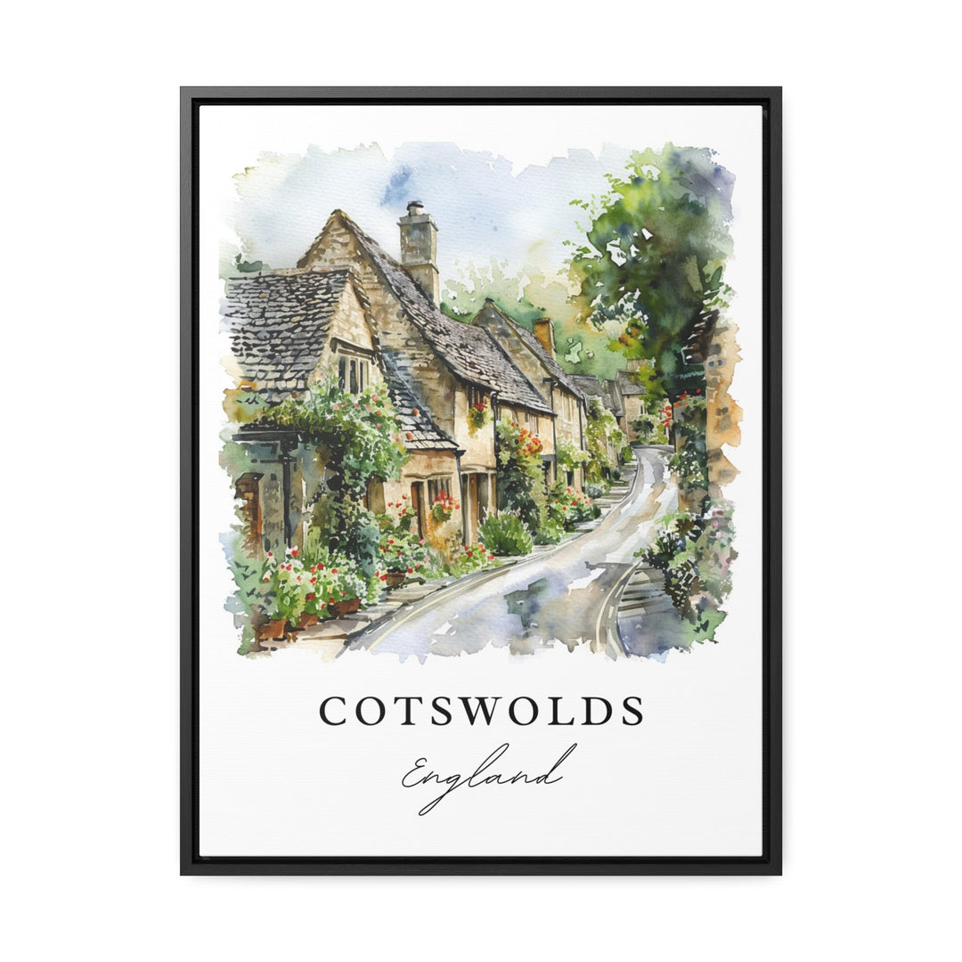 Cotswolds England Wall Art, Cotswolds Print, Cotswolds Watercolor, England Gift,