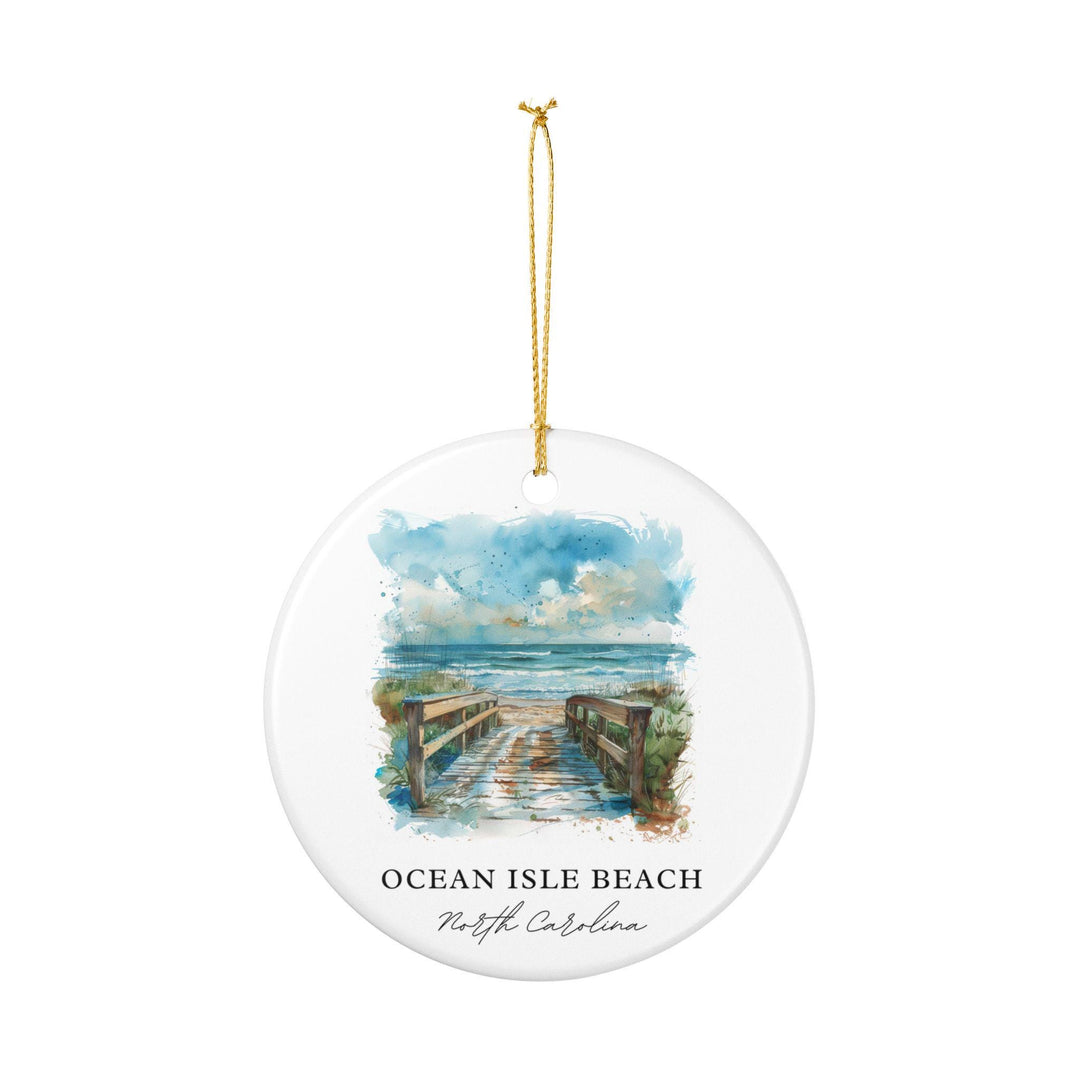 Ocean Isle Beach Ornament: Unique Ocean Isle Beach Souvenir, North Carolina Xmas Decor, and Authentic Ocean Isle NC Gift