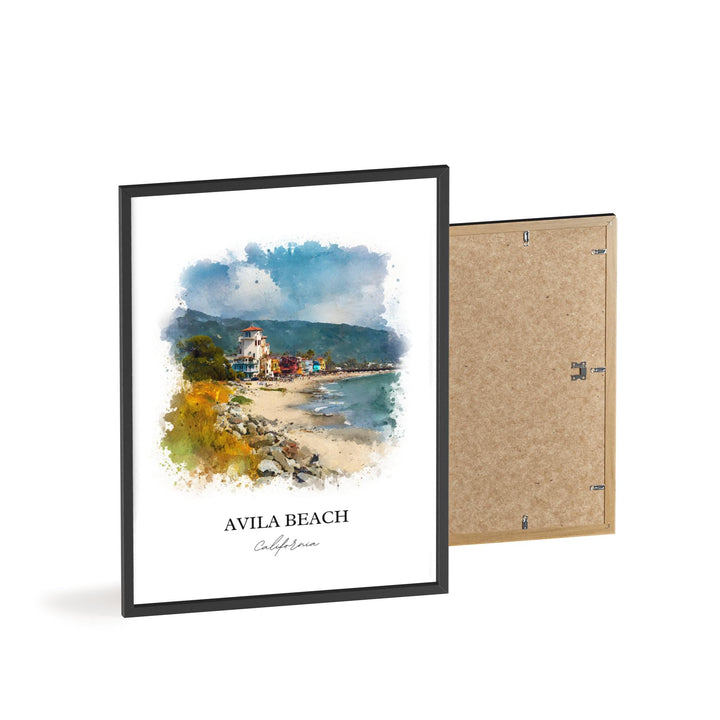 Avila Beach, CA – Watercolor Art Print