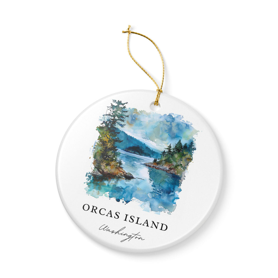 Orcas Island Ornament: Unique Orcas Island Souvenir, Orcas Island Xmas Decor, and Authentic Washington Gift