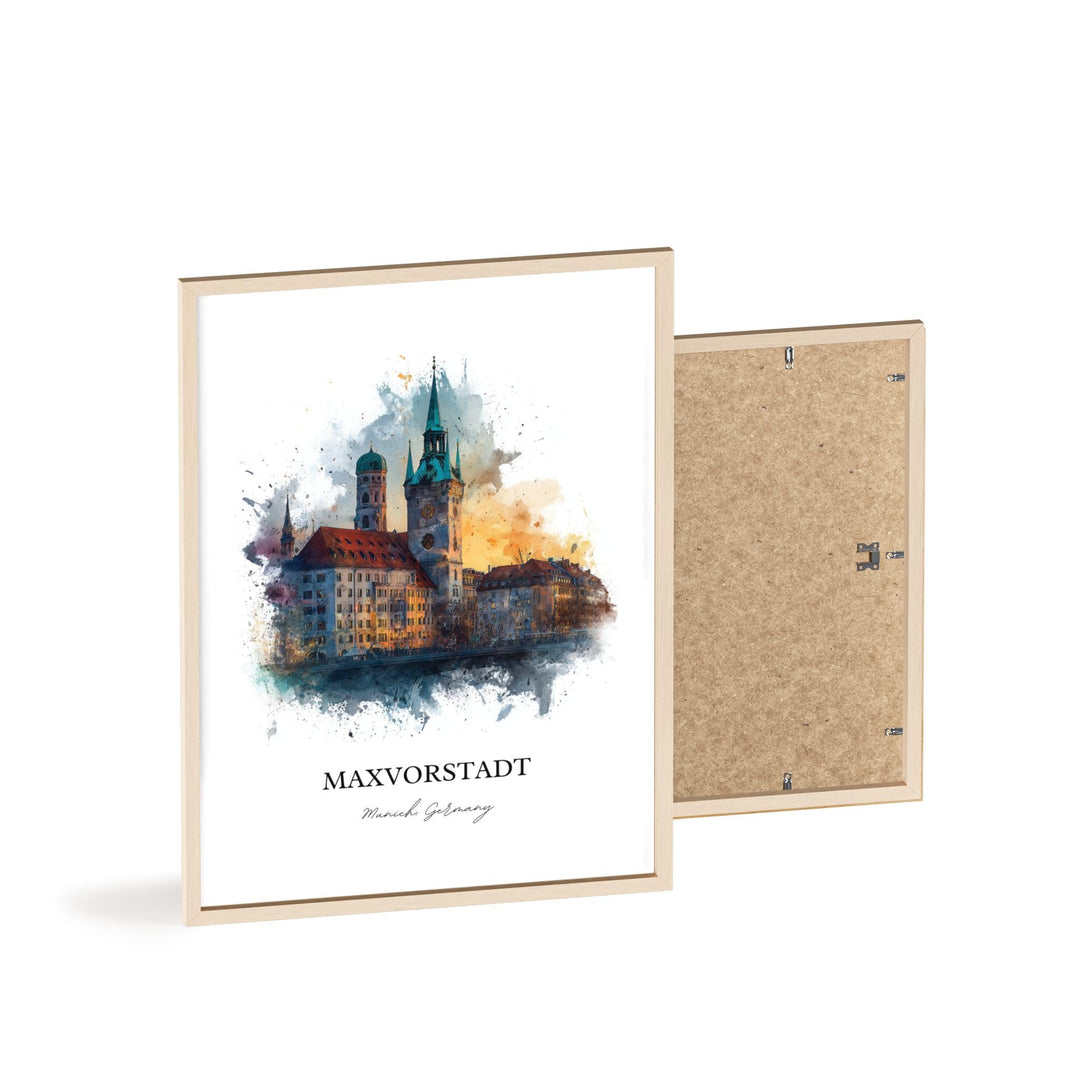 Maxvorstadt, Germany – Watercolor Art Print