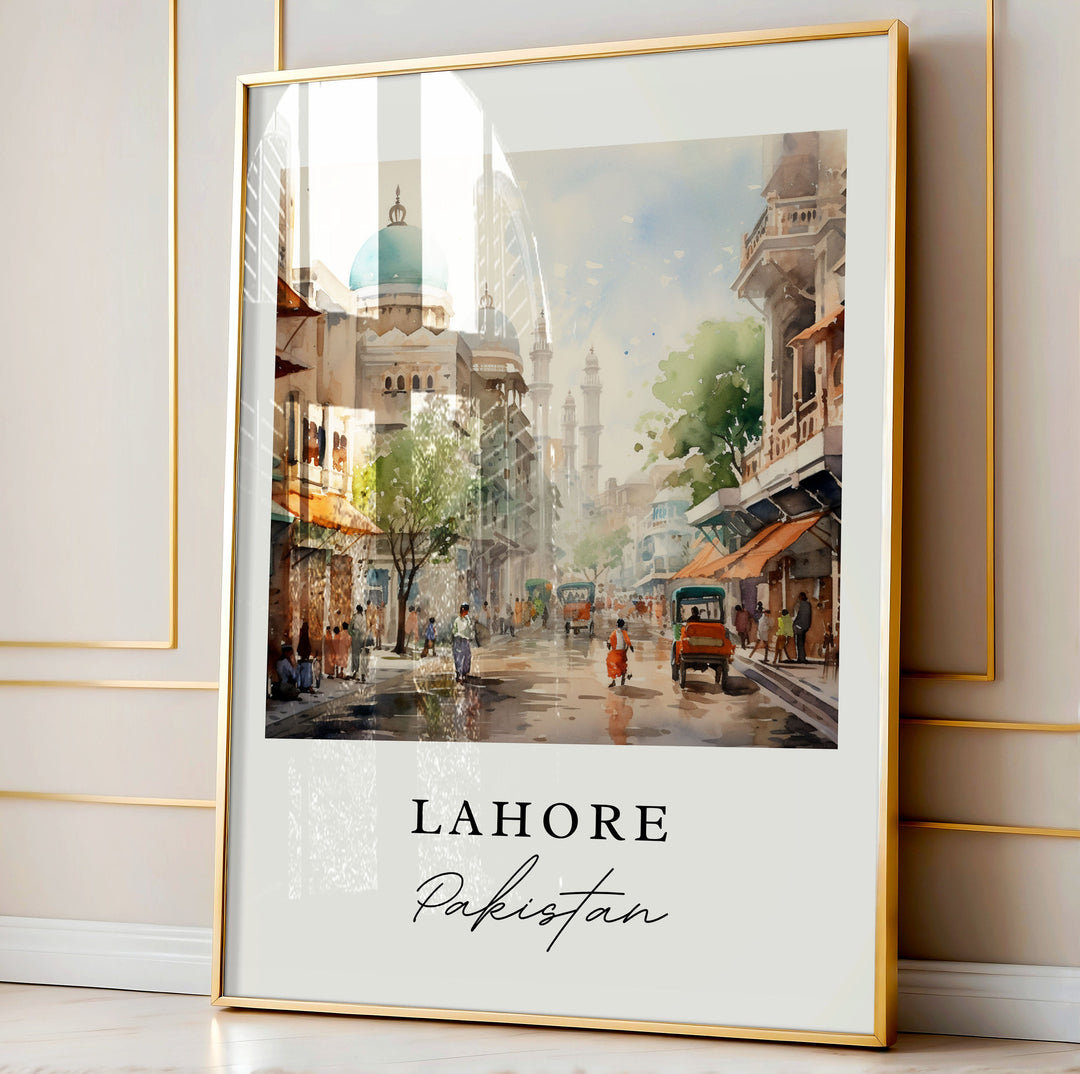 Lahore Pakistan wall art - Pakistan, Lahore poster, Lahore Wedding gift, Lahore Birthday present, Custom Text, Personalised Gift