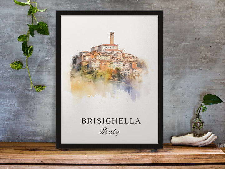 Brisighella Italy wall art - Italy, Brisighella poster, Brisighella Wedding gift, Birthday present, Custom Text, Personalised Gift