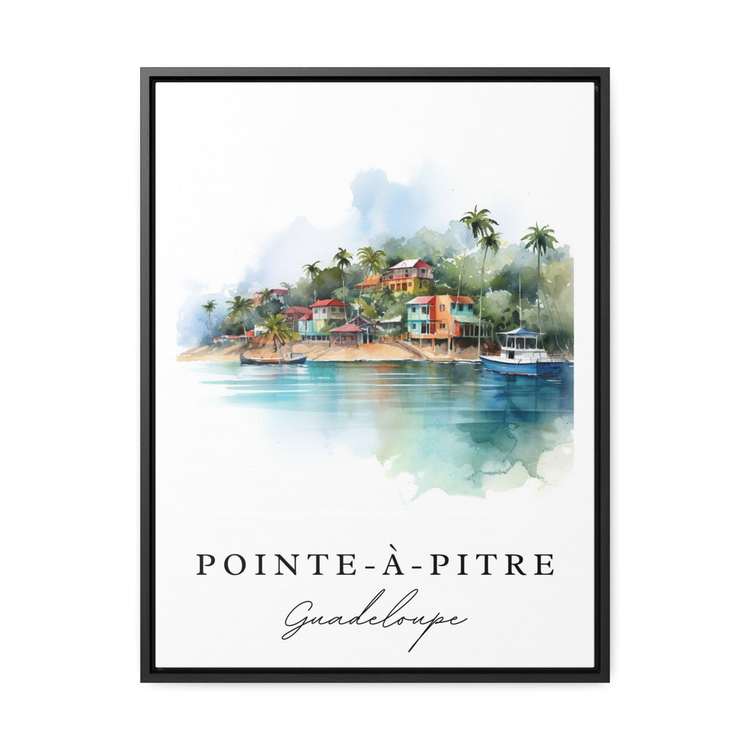 Pointe-A-Pitre wall art - Guadeloupe, Point a Pitre poster, Guadeloupe Wedding gift, Birthday present, Custom Text, Personalized Gift