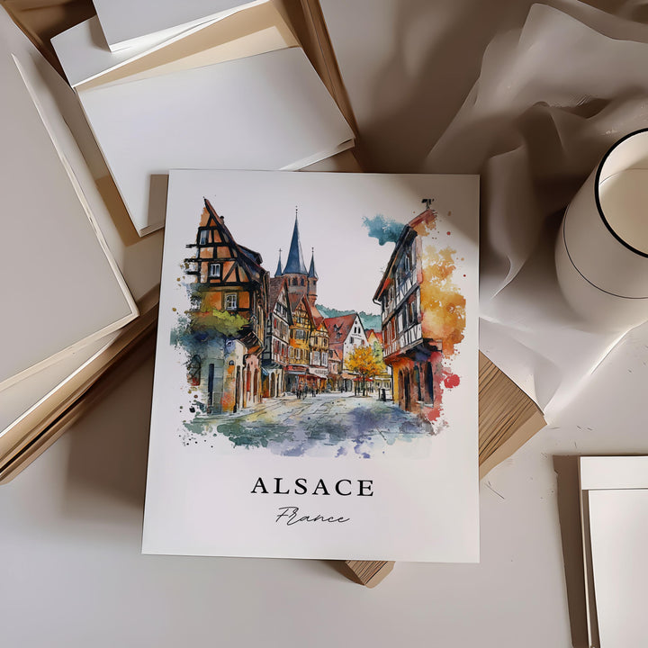 Alsace Wall Art - France Print