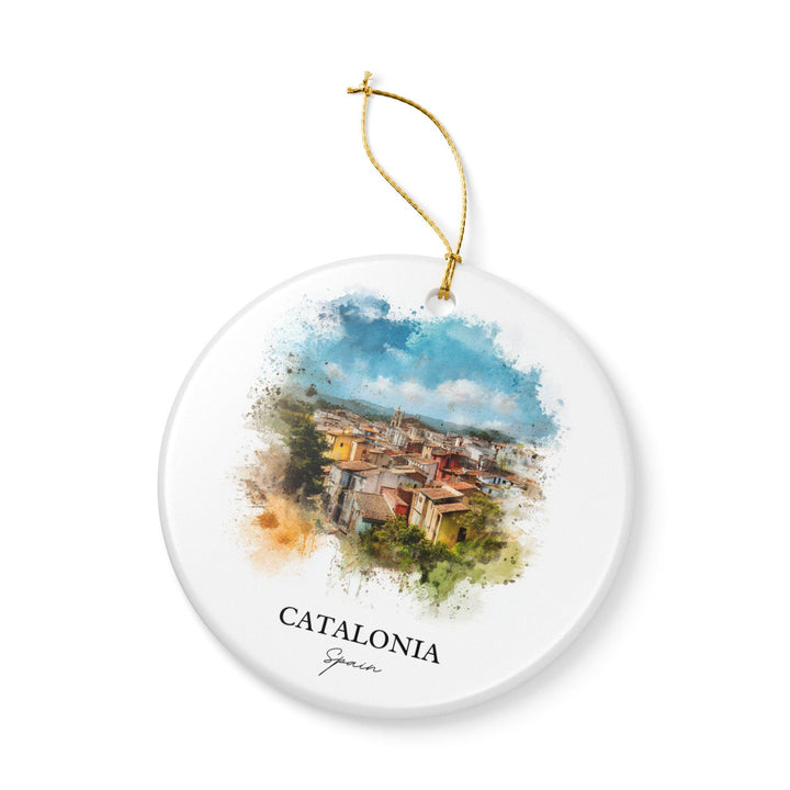 Catalonia Spain Ornament: Unique Catalonia Souvenir, Catalonia Xmas Decor, and Authentic Catalonia Spain Gift