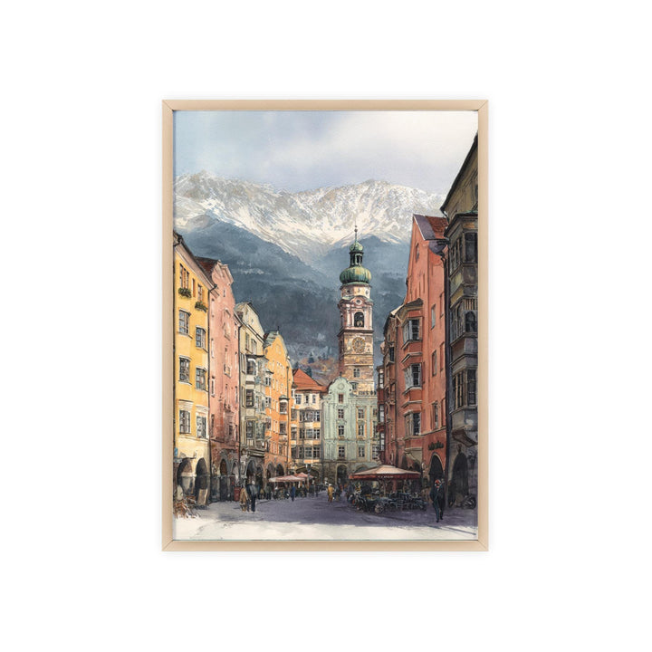 Innsbruck Austria Watercolor Art Innsbruck Travel Print Innsbruck Artwork Innsbruck Austria Decor Austria Wall Art