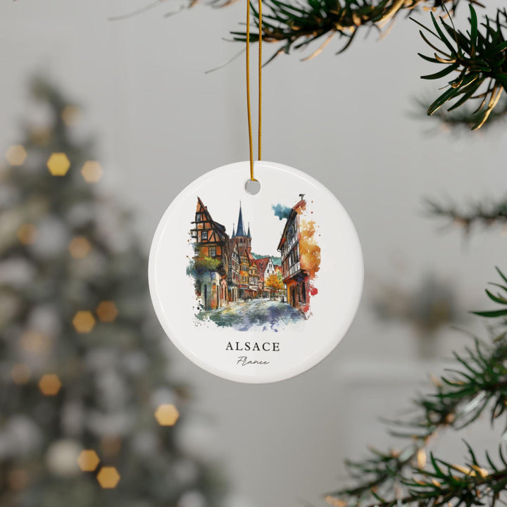 Alsace, France Christmas Ornament