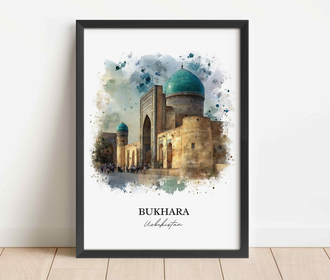 Bukhara, Uzbekistan – Watercolor Art Print