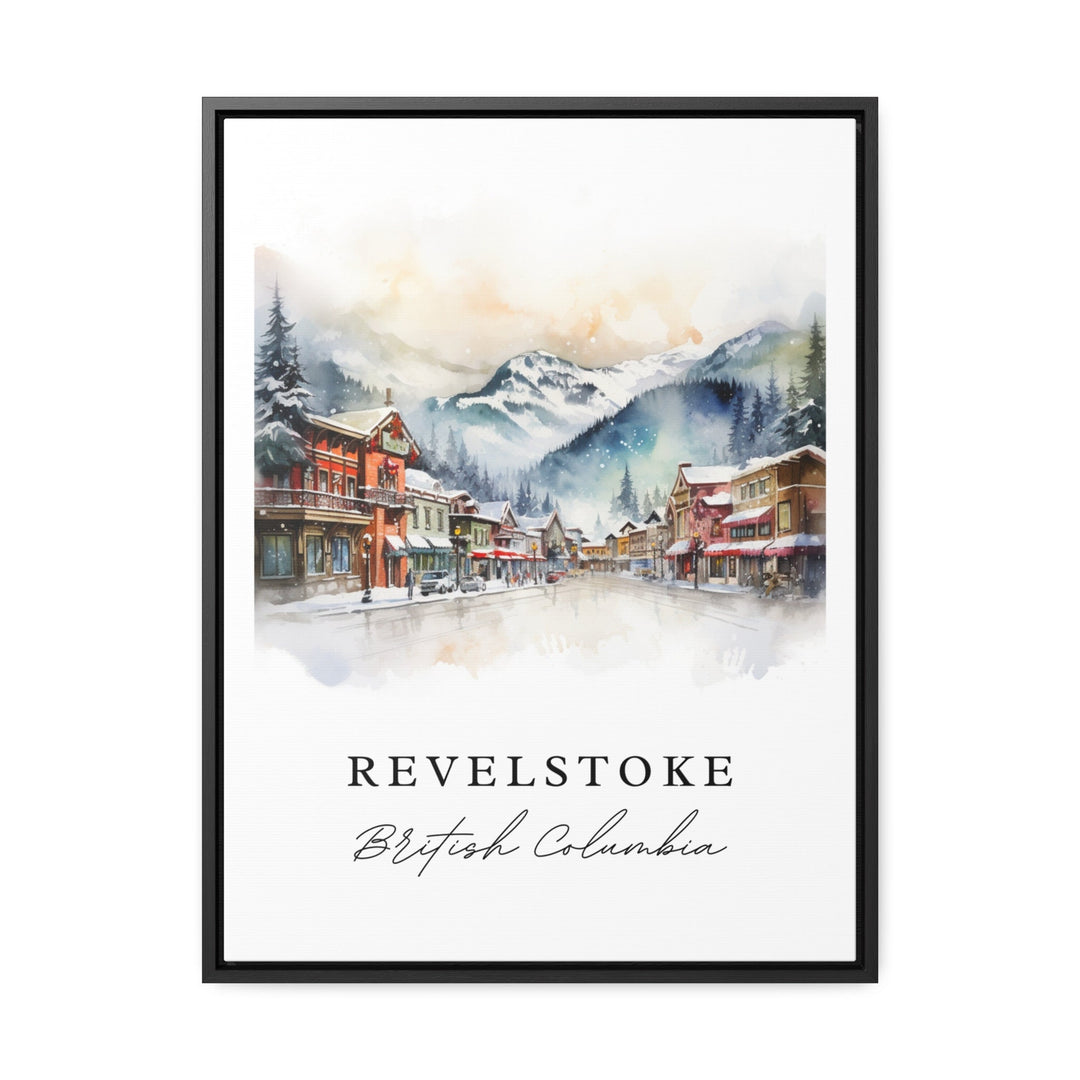 Revelstoke BC Canada wall art - British Columbia, Revelstoke poster print, Wedding gift, Birthday present, Custom Text, Perfect Gift