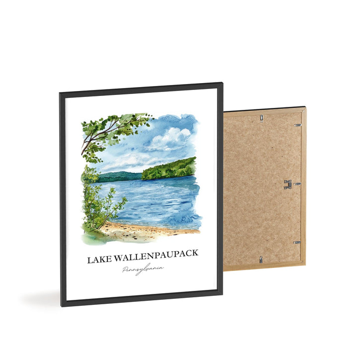 Lake Wallenpaupack Wall Art, Tafton PA Print, Pennsylvania Artwork, Lake Wallenpaupack Gift, Travel Print, Travel Poster, Housewarming Gift