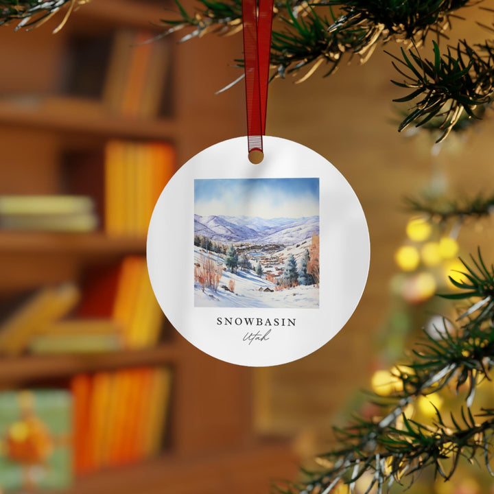 Snowbasin UT Ornament: Unique Snowbasin Souvenir, Snowbasin Xmas Decor, and Authentic Snowbasin Utah Gift