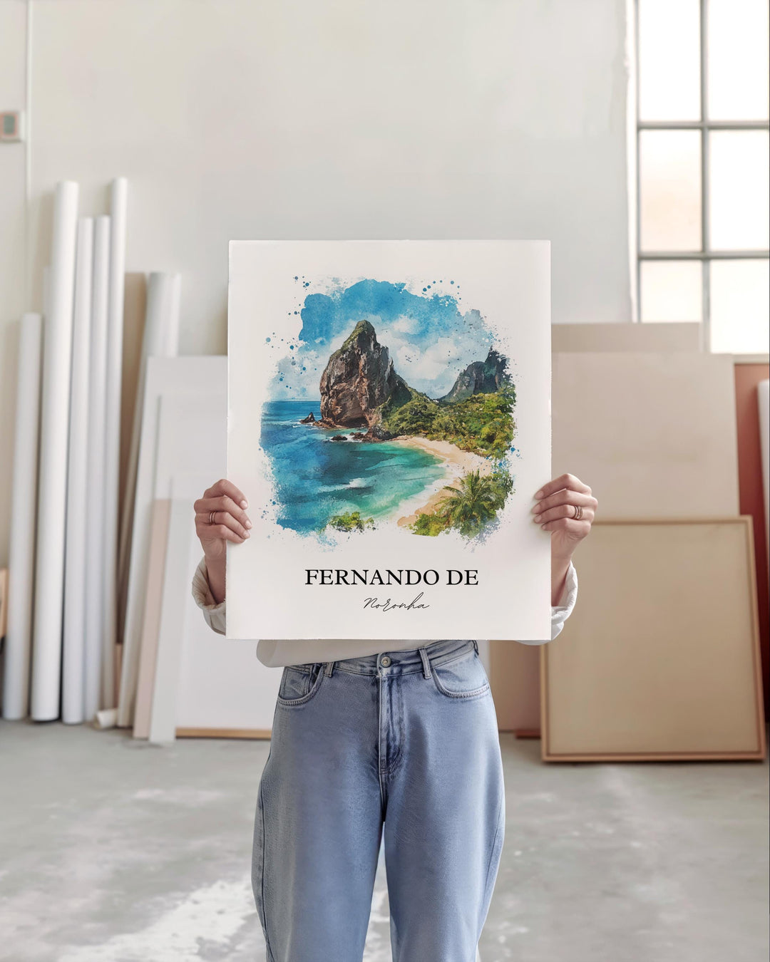 Fernando de Noronha, Brazil – Watercolor Art Print