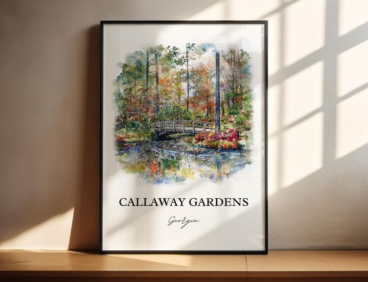 Callaway Gardens Wall Art, Pine Mountain GA Print, Georgia Artwork, Callaway Gardens Gift, Travel Print, Travel Poster, Housewarming Gift