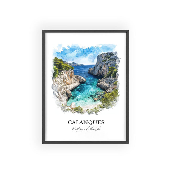 Calanques National Park Wall Art, Marseille Print, Calanques Artwork, Calanques Park Gift, Travel Print, Travel Poster, Housewarming Gift