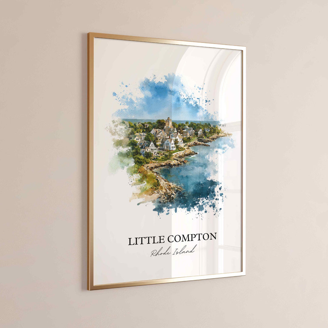 Little Compton, Rhode Island – Watercolor Art Print