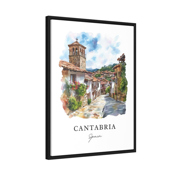 Cantabria Spain Art, Cantabria Region Print, Cantabria Watercolor Art, Santander Spain Gift, Travel Poster, Housewarming Gift