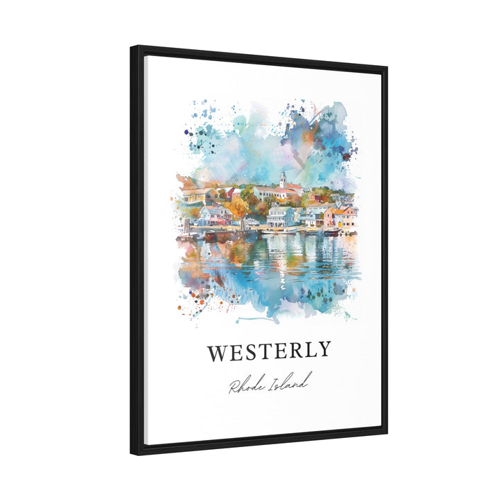 Westerly RI Wall Art, Washington Cty RI Print, Westerly Watercolor, Westerly RI Gift,