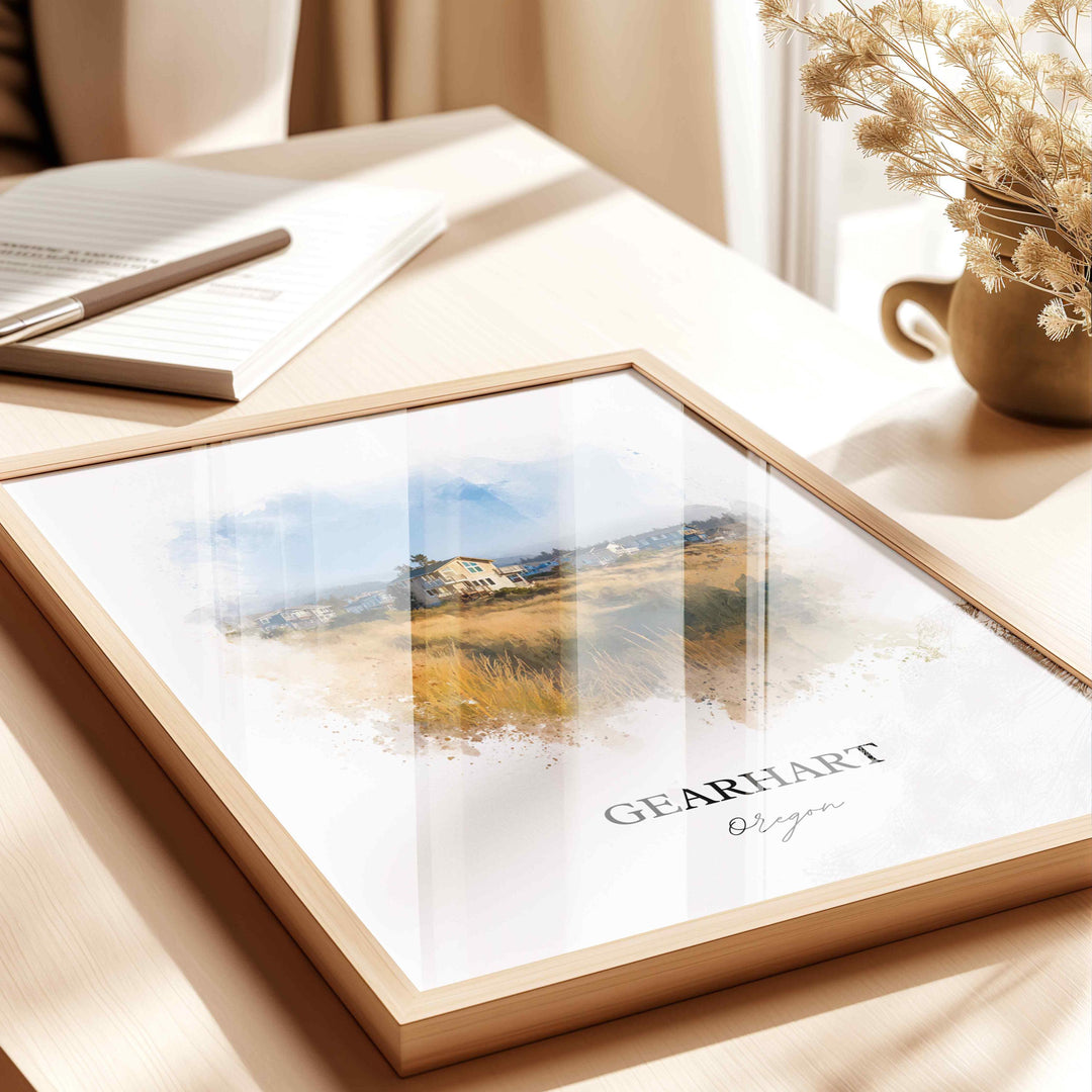 Gearhart, Oregon – Watercolor Art Print