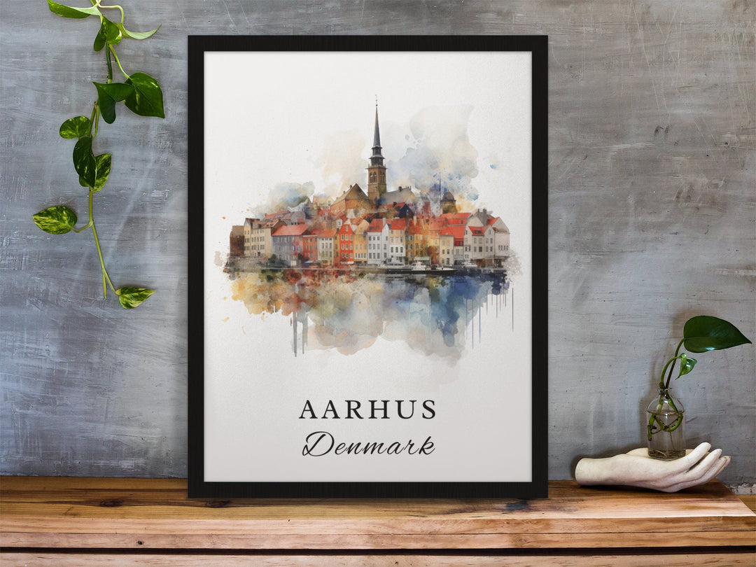 Aarhus Wall Art - Denmark Print