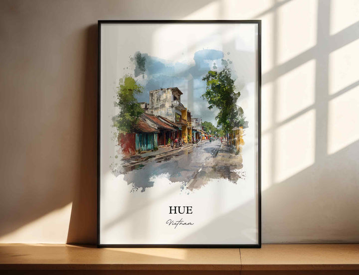 Hue, Vietnam – Watercolor Art Print