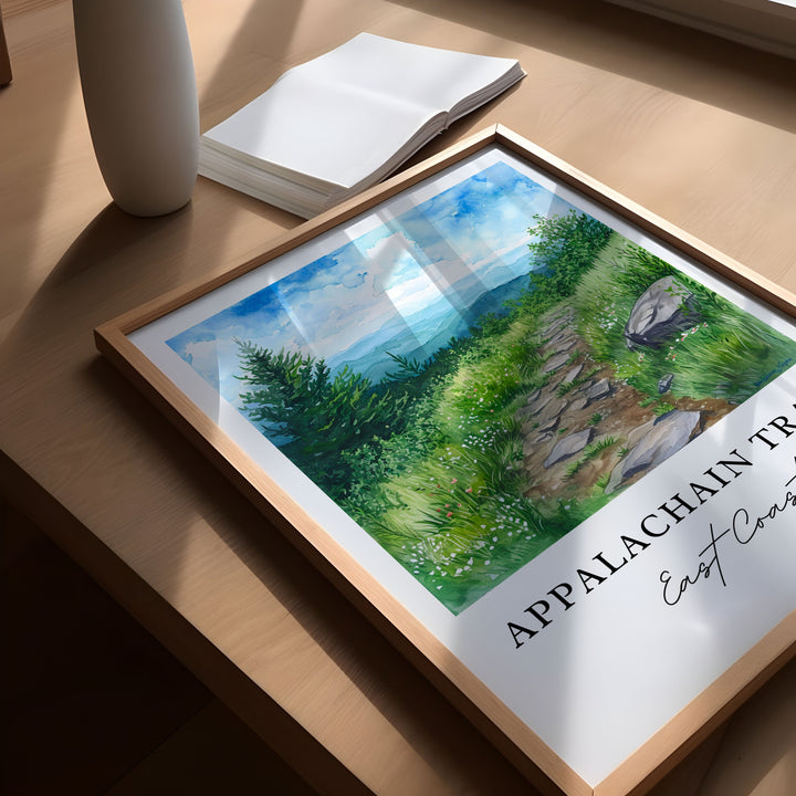 Appalachian Trail Wall Art - East Coast Print