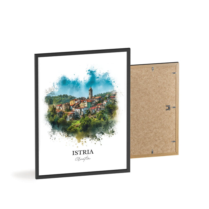 Istria Wall Art, Istria Croatia Print, Croatia Watercolor Art, Croatia Gift, Croatia Print, Travel Poster, Housewarming Gift