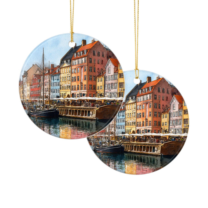 Copenhagen Ornament: Unique Copenhagen Souvenir, Copenhagen Xmas Decor, and Authentic Copenhagen Denmark Gift