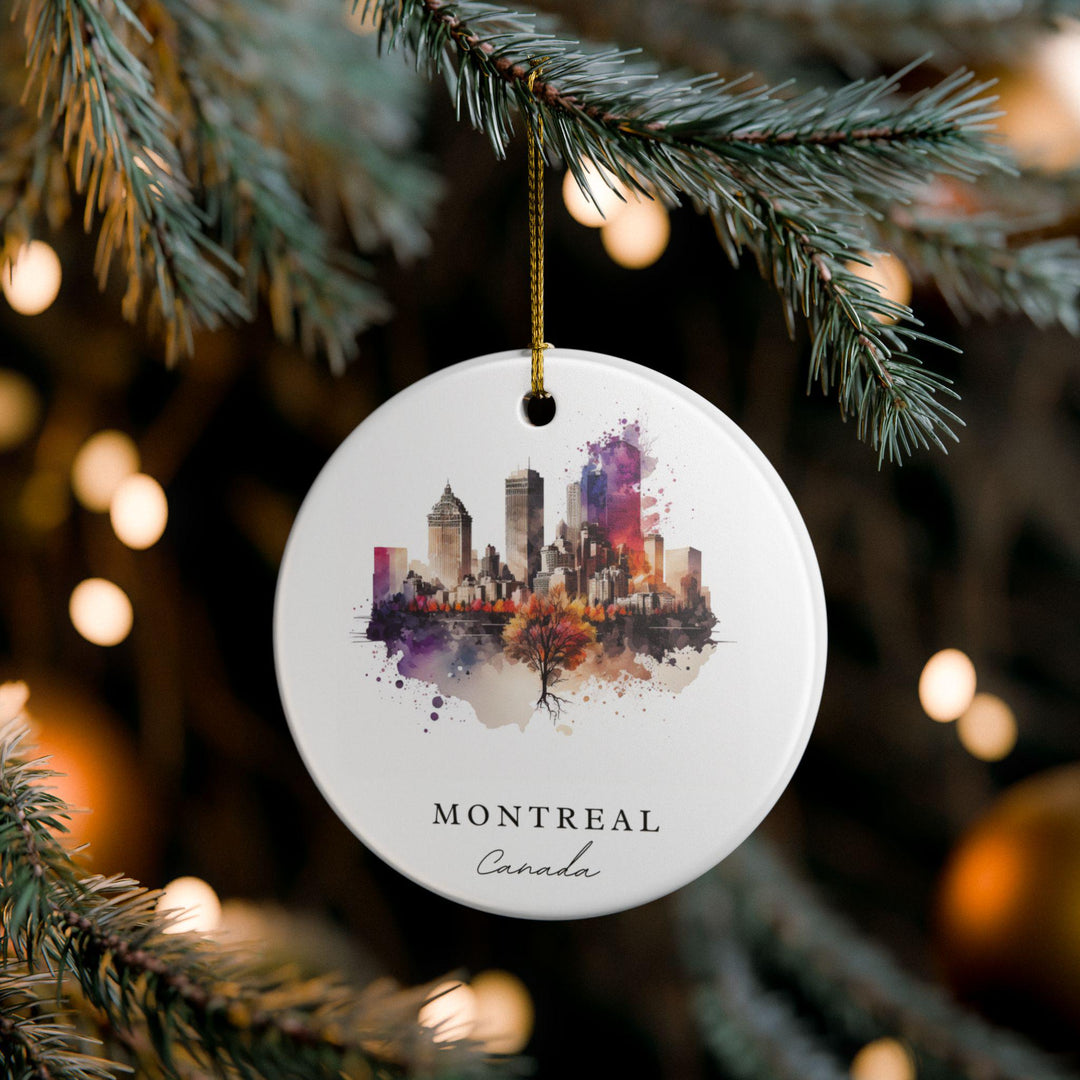 Montreal Canada Ornament: Unique Montreal Souvenir, Montreal Xmas Decor, and Authentic Montreal Canada Gift