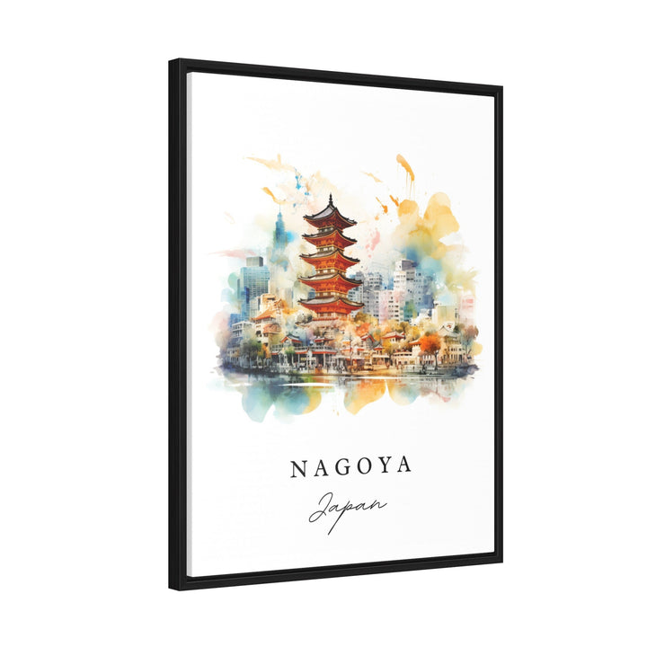 Nagoya Japan wall art - Japan, Nagoya poster print, Aichi Japan Prefecture gift, Birthday present, Custom Text, Perfect Gift