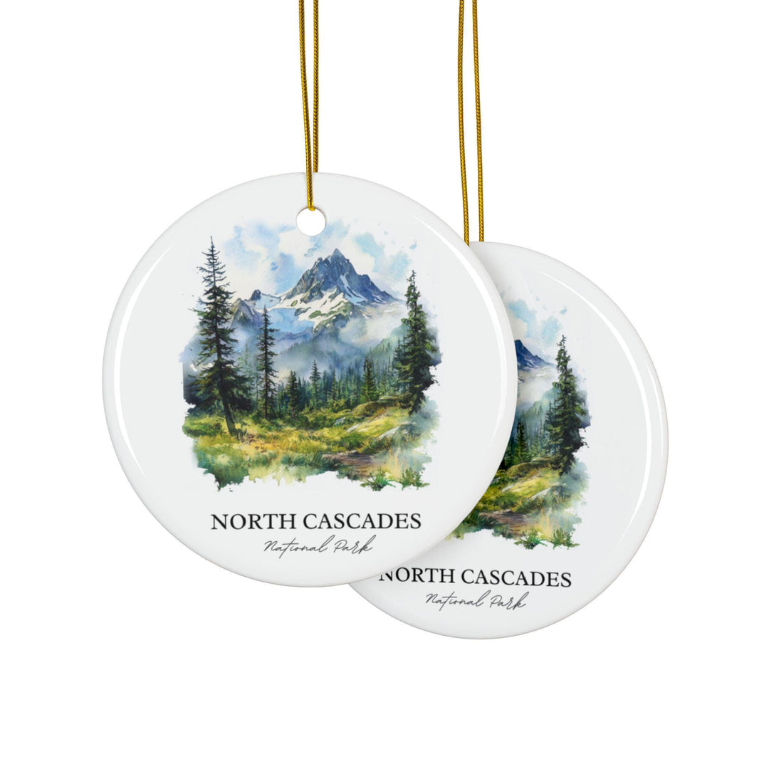 North Cascades Ornament: Unique Washington State Souvenir, Northern Cascades Xmas Decor, and Authentic North Cascades Gift