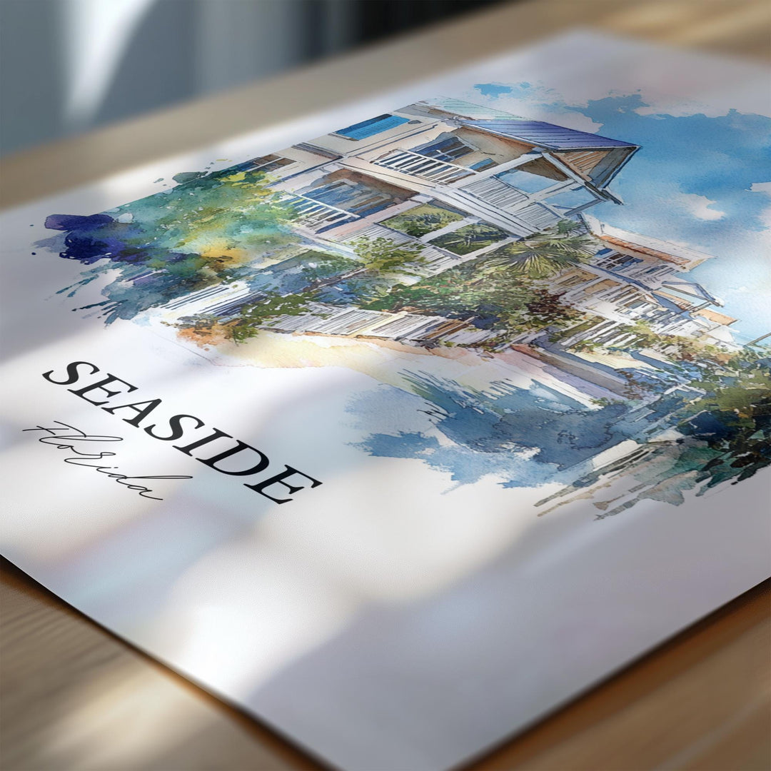 Seaside, Florida – Watercolor Art Print